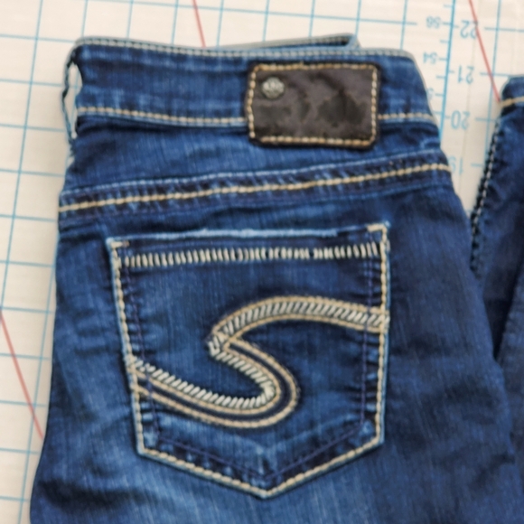 Silver Berkley Skinny Slim Women's Size 29/32 Jeans Actual 29x31.5 Denim - Picture 2 of 16